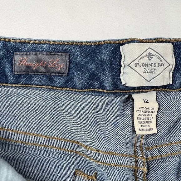 St John’s Bay - Women’s Jeans - Blue - Size 12 - Straight Leg - Picture 9 of 11